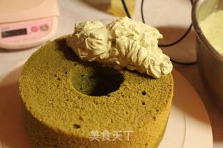 抹茶奶油蛋糕的做法步骤：11
