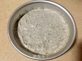 龙猫黑芝麻戚风蛋糕的做法步骤：8