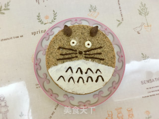 龙猫黑芝麻戚风蛋糕的做法步骤：13