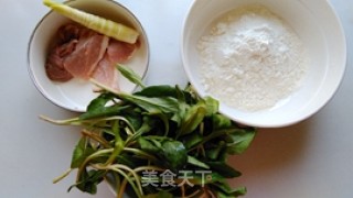 马兰头鲜肉生煎的做法步骤：1