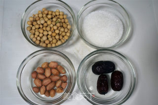 花生红枣豆浆的做法步骤：1