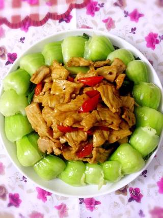 滑肉油菜的做法步骤：10
