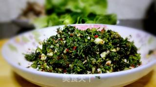 ＃春食野菜香＃凉拌荠菜的做法步骤：3