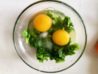 榆钱蛋饼的做法步骤：3
