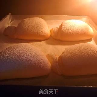 猫咪豆沙面包的做法步骤：16