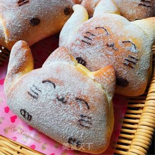 猫咪豆沙面包的做法步骤：19
