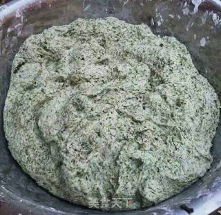 清明花糍粑的做法步骤：2