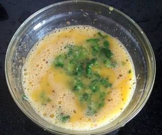 荠菜鸡蛋摊饼的做法步骤：5