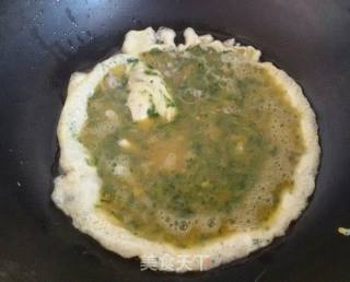 荠菜鸡蛋摊饼的做法步骤：8