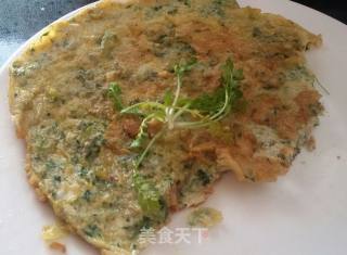 荠菜鸡蛋摊饼的做法步骤：11