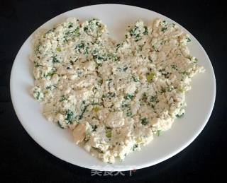 荠菜拌大豆腐的做法步骤：8