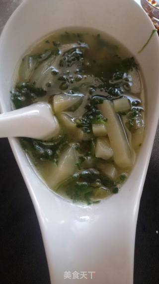 荠菜炖土豆条儿的做法步骤：12