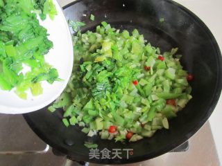 小炒芥菜的做法步骤：7