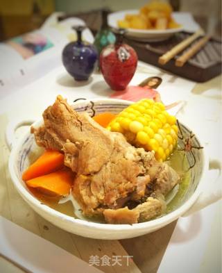 红萝卜玉米猪骨汤的做法步骤：7
