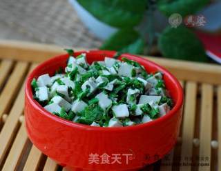 香椿拌豆腐的做法步骤：7