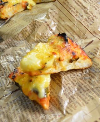 CoCoLc 的私菜食谱经―意式罗勒番茄酱披萨【无油版】的做法步骤：12