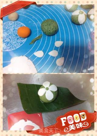 幸运花青团（清明粑粑）的做法步骤：23