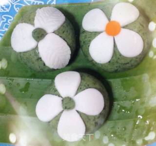 幸运花青团（清明粑粑）的做法步骤：24