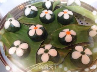 幸运花青团（清明粑粑）的做法步骤：26