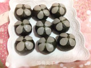 幸运花青团（清明粑粑）的做法步骤：28
