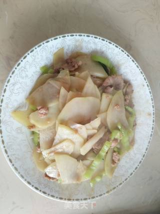土豆片炒肉的做法步骤：7