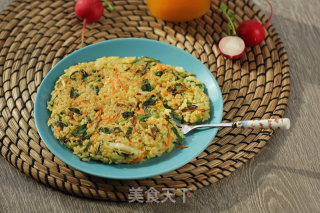 蔬菜米饭饼的做法步骤：8