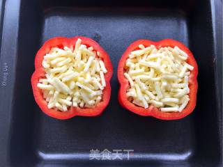 彩椒奶酪焗饭的做法步骤：7