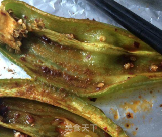 烤辣椒的做法步骤：3