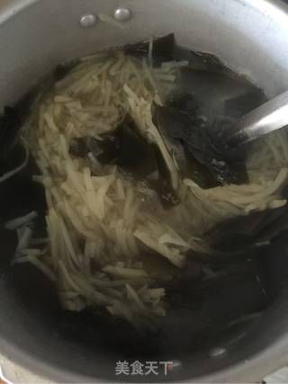 〖福建周宁〗海带土豆丝的做法步骤：4