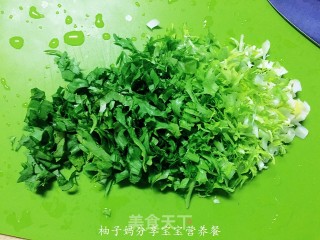 宝宝辅食—-苦菊蛋饼的做法步骤：1