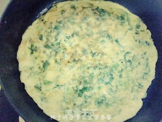 宝宝辅食—-苦菊蛋饼的做法步骤：5