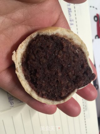 无油酒酿豆沙饼（自创）的做法步骤：9