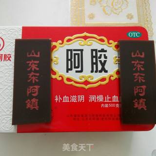 自制百合莲子阿胶糕的做法步骤：1