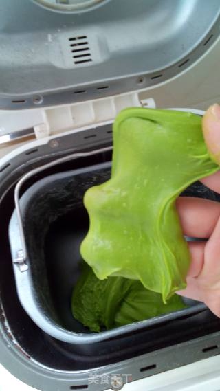 菠菜双色吐司的做法步骤：6