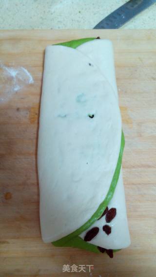 菠菜双色吐司的做法步骤：14