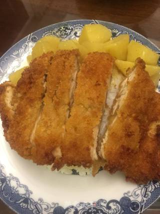超满足咖喱土豆鸡排盖饭的做法步骤：9