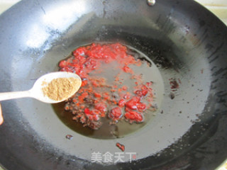 红果家菜谱之茄汁韭菜炒面的做法步骤：8