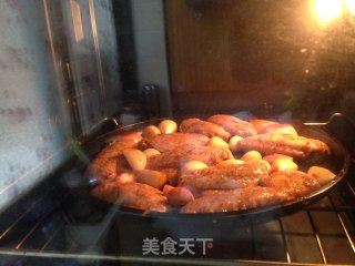 蒜香烤翅中的做法步骤：8