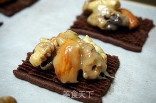 焦糖坚果可可酥饼的做法步骤：10