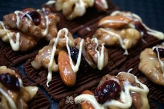 焦糖坚果可可酥饼的做法步骤：11