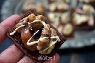 焦糖坚果可可酥饼的做法步骤：13