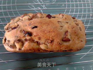 无油免揉菠萝蜜核蔓越莓全麦面包的做法步骤：13