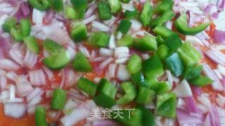 自制美味芦笋肘花火腿披萨的做法步骤：5