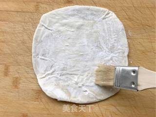 飞饼皮版千层杏仁酥的做法步骤：2