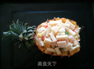菠萝焗饭的做法步骤：7