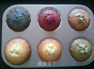 五色玛德琳的做法步骤：8
