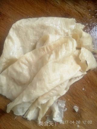 凉拌蛋白肉的做法步骤：1