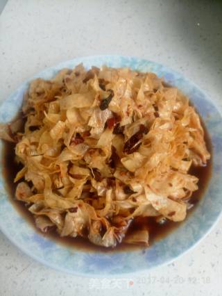 凉拌蛋白肉的做法步骤：4