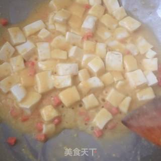 蟹黄豆腐的做法步骤：8