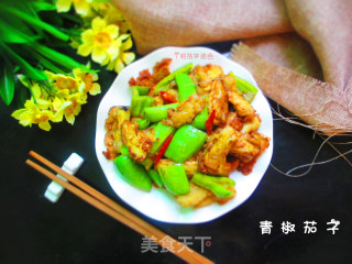 青椒茄子的做法步骤：11
